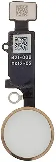 Home Button Main Key by FETESKY with Flex Cable Replacement Part for iPhone 7 and 7 Plus (Gold)