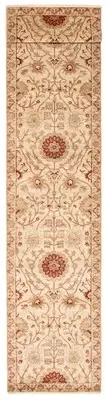 Vintage Hand-knotted Runner Rug 3'6" x 22'11" Traditional Wool Carpet