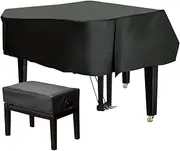 Baby Grand Piano Cover Grand Piano Protection Full Cover Leather Waterproof Piano Cover with Optional Stool Cover Best Covers for General Purpose Grand Pianos(B,160cm/63in)