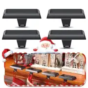 Set of 4 Christmas Stocking Holders for Mantle Christmas Stocking Hanging Hoo...