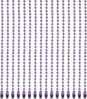 uxcell 20Pcs 5 Inch 12cm Ball Bead Chain, Metal Ball Chain with Connectors for Hanging Ornament Jewelry Necklace Dog Tag Keychain Christmas Decoration,Purple