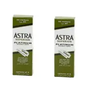200 X Astra Superior Platinum Double Edge Safety Razor Blades - Free Shipping