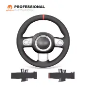 Black Synthetic Suede Car Steering Wheel Cover for Mini Cooper Clubman Hardtop