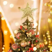 Glitter Iron Star Christmas Tree Top Decoration Ornament Christmas Decorations Pointy
