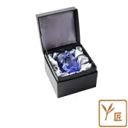 NEW Kiriko Glass Old Glass Black Gift Box Rock Glass Blue Cobalt Blue 210cc Gift
