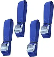 SEWACC 4 Pcs Buckle Tie Down Cargo Straps Durable Lashing Straps with Cam Buckle for Secure Luggage and Heavy Loads