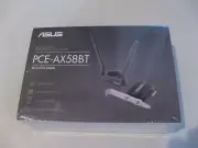 NEW ASUS PCE-AX58BT Wi-Fi 6 (802.11AX) AX3000 Dual-Band Pcie Wi-Fi Adapter