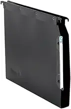 Elba Ultimate Polypropylene Lateral Suspension Files, A4 Size, 30 mm Base - Black, Pack of 25