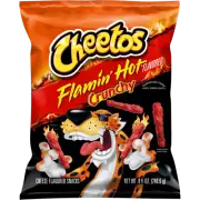Cheetos Crunchy Flamin' Hot Cheese Flavored Snack Chips 9 oz, - (1 Pack)