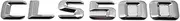 SCPCKZETZN Car Tail Box Letters Badge Stickers Rear Trunk Emblem Fit for Mercedes Fit for Benz CL55 CLS63 CLS55 CLS260 CLS350 CLS400 CLS500 CLS550(CLS500-Silver)