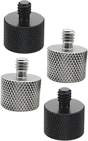 Angoily All-in Screw Adapter 4PCS 5/8 to 1/4 Thread Conversion for Audio Accessories