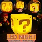 Super Mario Question Block LED Night Light with Sound USB Rechargeable Lamp
