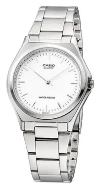 在飛比找Yahoo!奇摩拍賣優惠-CASIO WATCH 卡西歐簡約俐落經典銀白面時標刻畫女腕