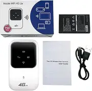 Portable WiFi, High Speed 4G LTE Portable Router, 100Mbps Download Mobile Hotspot, High Speed Smart Router for Anywhere, WiFi Hotspot Device Compact Travel WiFi Router for Laptops Mobile Phones