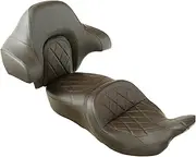 Driver Passenger Seat Backrest Pad Compatible With Harley Street Road Glide 2014-2021