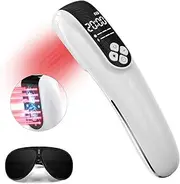 ENS & Infrared Red ight herapy Device, 12 * 650nm and 4 * 808nm Handheld Cold aser herapy with LED Display for Body Joint Muscle & Tissue ain