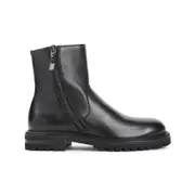 [Giorgio Armani] Giorgio Armani-Black Leather Boots-Uomo 7 UK