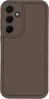[Puxicu] Slim Case for Samsung Galaxy A54 5G, Enhanced Camera Protection, Shockproof Skin-Friendly Touch Soft Case Cover for Samsung Galaxy A54 Phone, Coffee