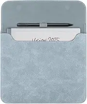 Sleeve Bag Suede Leather for 10.3" Remarkable 2 Paper Tablet (2020 Release), Portable Water Repellent Protective Case with Pen Loop and Magnetic Closure (Blue)