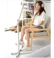 Folded Floor Bed Stand Lazy Mount Holder Arm Bracket for iPad Tablet Phone White