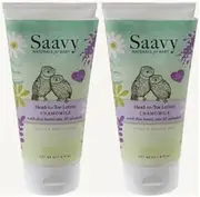 Saavy Naturals Baby Body Lotion | Organic Skin Care for Infant Dry, Cracked, Delicate Skin with Shea Butter, Aloe & Calendula | Baby Shower Gifts | 4oz Chamomile Head-To-Toe Moisturizer