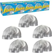 Slinky Jr. The Original Walking Spring Toy, 1-Pack Small Metal Slinkys,...