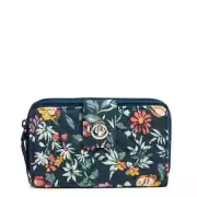 Vera Bradley RFID Turnlock Wallet Fresh-Cut Floral Green NWT Fall Colors