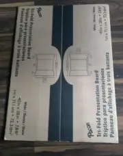 Pacon Foam Presentation Board - 40"W x 28"H - Tri-Fold - 1cm x 71.1 cm