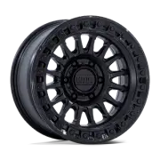 18x9 KMC KM552 IMS Matte Black W/ Gloss Black Lip Wheel 6x5.5 (0mm)