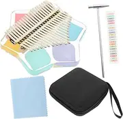 Mikinona 1 Set Tone Acrylic Thumb Piano with Accessories Miniature Kalimba for Beginners Portable Finger Piano with Workmanship Sound for Easy Melodies