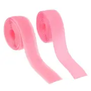 Sew on Hook and Loop Tape, 3/4 Inch Nylon Fastener Strips 1 Yards (Pink)