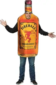 Food & Drinks Fireball Adult Costume red/orange L