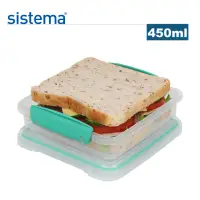 在飛比找momo購物網優惠-【SISTEMA】紐西蘭進口攜便式吐司保鮮盒450ml(顏色