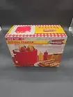 POP Up Hot Dog Toaster & Bun Warmer Americana Chicago Style Collection Red NIB