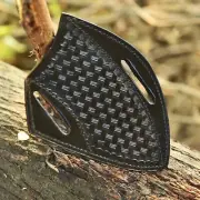 USA Handmade PocketKnife Fix Blade Knife Leather Sheath Knives Case Holster