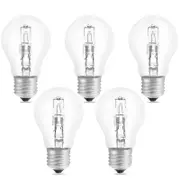 Halogen Bulb E27 A55 42w Dimmable, Ac220-240v, 650lm Warm White 2700k, Transparent E27 Halogen Globe Bulb For Ceiling Light, Desk Lamp, Wall Lamp, Flo