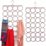 Scarf Hanger Wardrobe Organiser Storage 12/16/28 Display Tie Belt Hook Hole