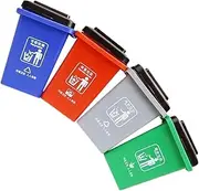 CIYODO 1 Set Boys and Girls Garbage Classification Toys Mini Garbage Truck Trash Cans Fun Educational Plaything for Boys and Girls