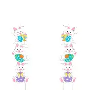 Tumbling Bunnies Yard Stakes - Set of 2 - 99.82cm
