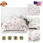Hypoallergenic Full Size Bed Sheets - Lightweight Floral Print Set for Adults
