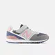 NEW BALANCE 休閒鞋 運動鞋 魔鬼氈 童鞋 中大童 女款 灰粉色 YV996ME3-W