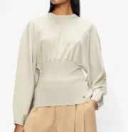 Ted Baker White Mmiiaai Extreme Rounded Cocoon Sweater