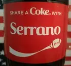 Share A Coke With Serrano 2019 Personalized Coca Cola Bottle