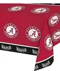 University Of Alabama Crimson Tide Plastic Table Cover "Roll Tide" 54" x 108"