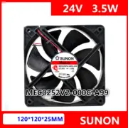 SUNON MEC0252V2-000C-A99 12025 24V 3.5W 12CM Magnetic Silent Cooling Fan 2-wire