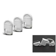 3X 30-PIN USB SYNC POWER CHARGER MINI KEYCHAIN CABLES WHITE IPHONE 4S IPOD IPAD