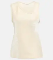 [Jil Sander] Jil Sander Velvet tank top AU 14 white