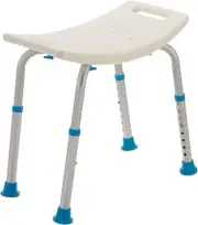 AquaSense Adjustable Non-Slip Bath & Shower Stool for Inside Shower, 20.08 x 12.