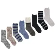 4 Pairs Clear Creek Women's Crew Boot Socks Shoe Size 5-9 Assorted Colors