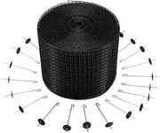 [AUSWAY] Solar Panel Bird Wire Mesh Roll Kit Screening Fence Critter Guard Proofing Barrier Black For Pigeons Rodents Squirrels 30M